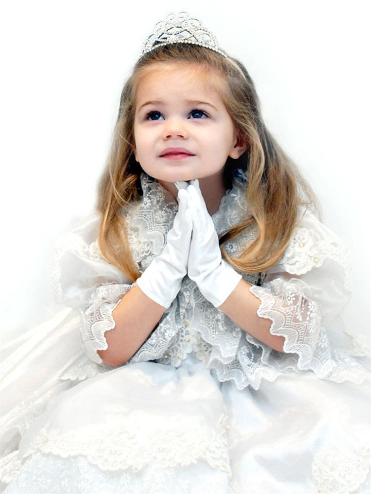 Children's Satin Wrist Gloves
