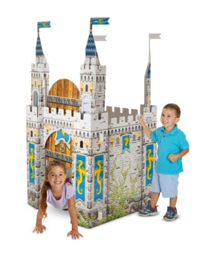 Melissa & Doug Medieval Castle Indoor Corrugate Playhouse (Over 5 Feet Tall)