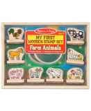 Melissa & Doug My First Wooden Stamp Set - Farm Animals