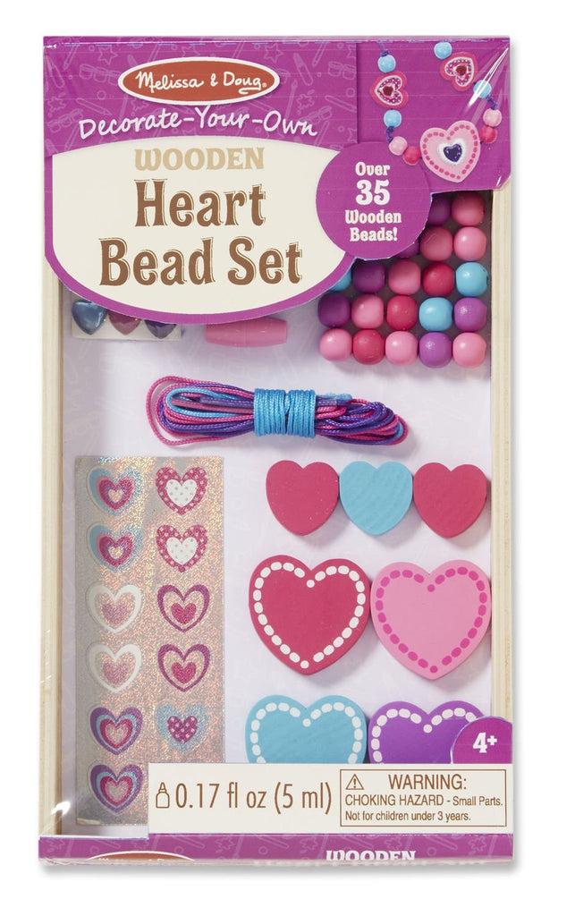 Melissa Doug Heart Bead Set 8828