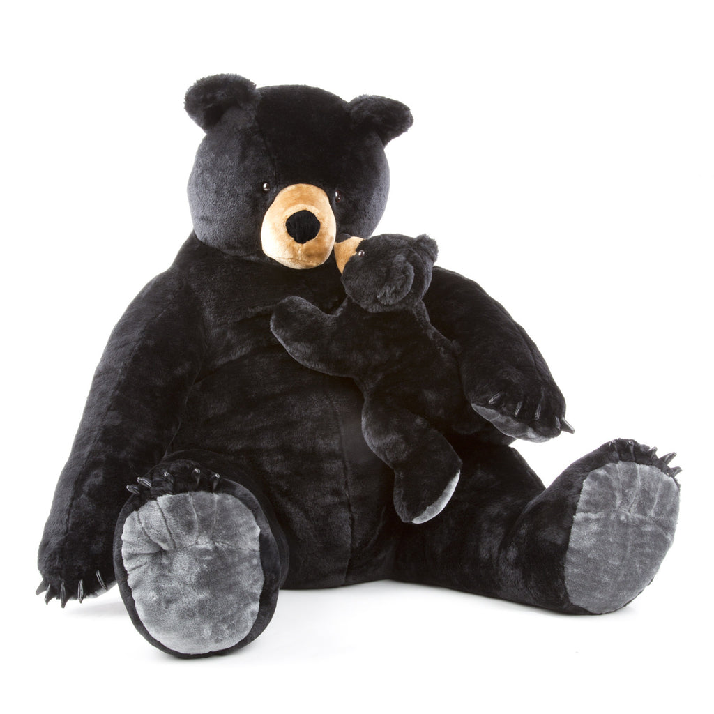 Melissa & Doug Black Bear and Baby - Plush 8839