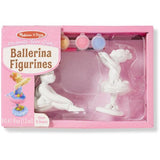Melissa & Doug Decorate-Your-Own Ballerina Figurines Craft Kit: 2 Figurines to Paint