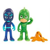 PJ Masks Figure, 2 Pack, Gekko vs Night Ninja
