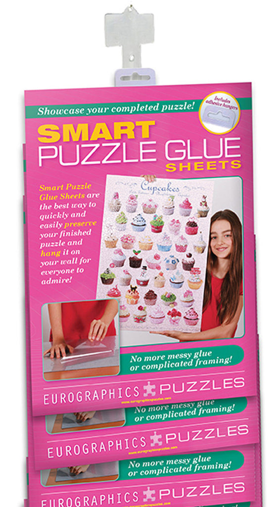 EuroGraphics Puzzles 12-Pack Clipstripof Smart Puzzle Glue Sheets