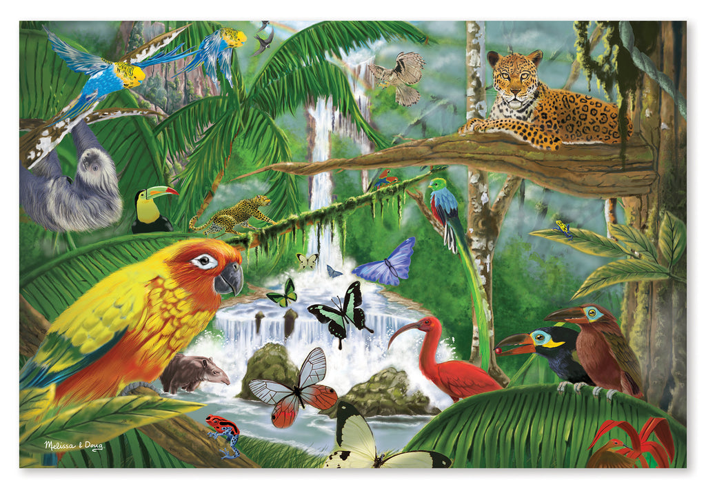 Melissa & Doug Rain Forest Majesty 48pc Floor Puzzle 8902