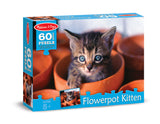 Melissa Doug 0060 pc Flowerpot Kitten Cardboard Jigsaw 8933