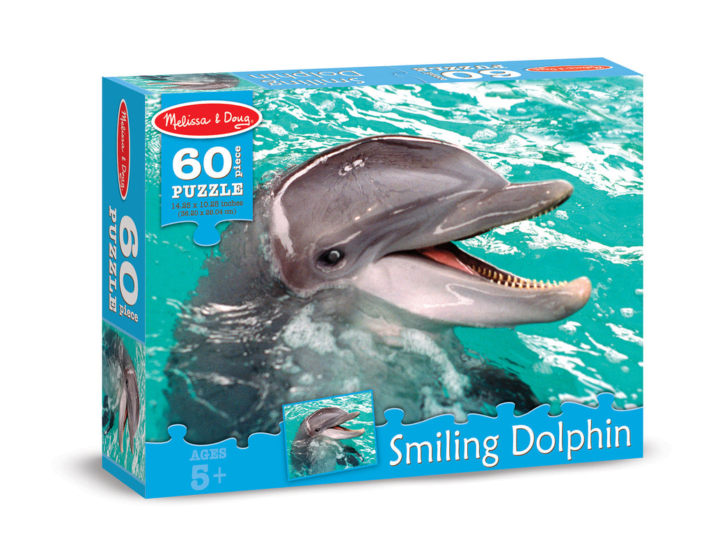 Melissa & Doug 0060 pc Smiling Dolphin Cardboard Jigsaw 8935