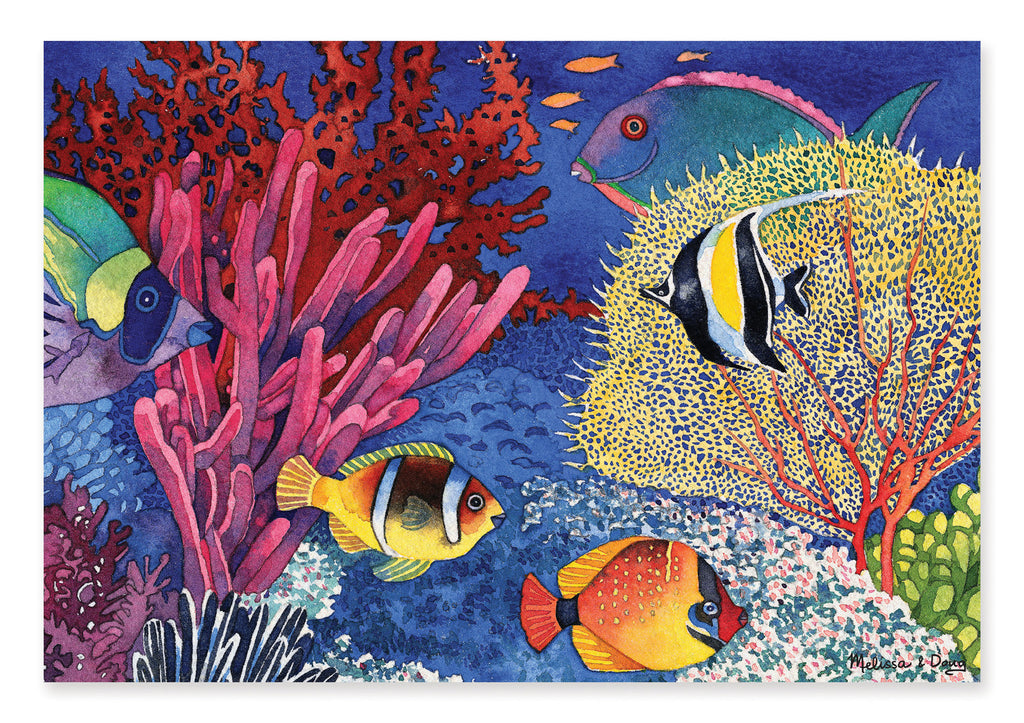Melissa & Doug 0100 pc Coral Reef Cardboard Jigsaw 8942