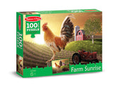 Melissa & Doug 0100 pc Sunrise Farm Cardboard Jigsaw 8943
