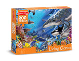 Melissa & Doug 0200 pc Living Ocean Cardboard Jigsaw 8970