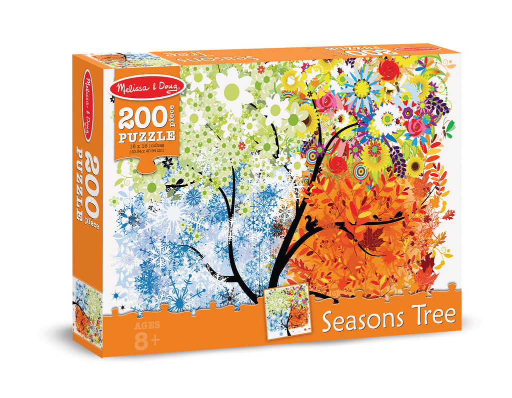 Melissa & Doug 0200 pc Seasons Tree Cardboard Jigsaw 8974