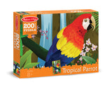 Melissa & Doug 0200 pc Tropical Parrot Cardboard Jigsaw 8975