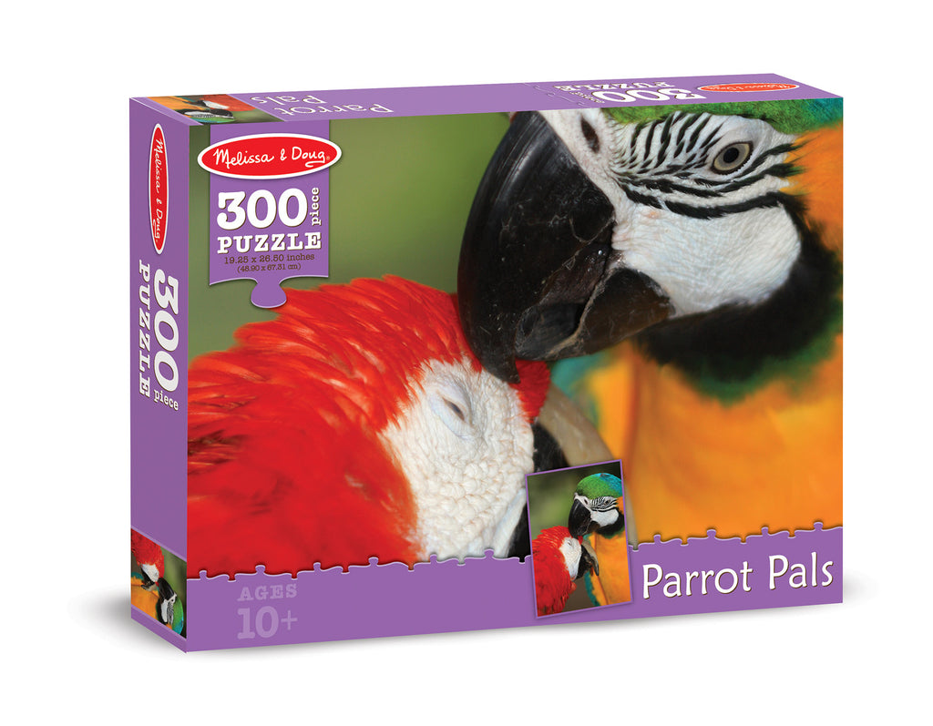 Melissa & Doug 0300 pc Parrot Pals Cardboard Jigsaw 8990