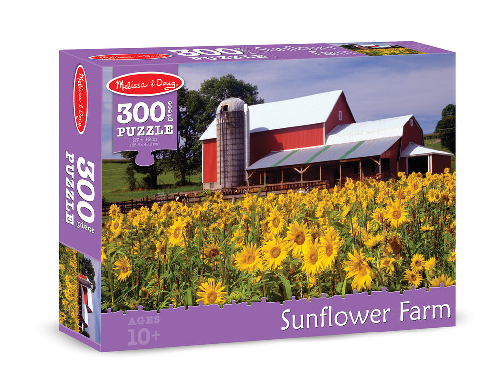 Melissa & Doug 0300 pc Sunflower Farm Cardboard Jigsaw 8995