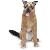 Melissa & Doug Giant German Shepherd - Lifelike Stuffed Animal Dog (over 2 feet tall)