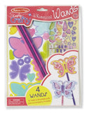 Melissa & Doug Simply Crafty Whimsical Wands Kit With Stickers, Pre-Cut Shapes, Foam Sticky Tabs