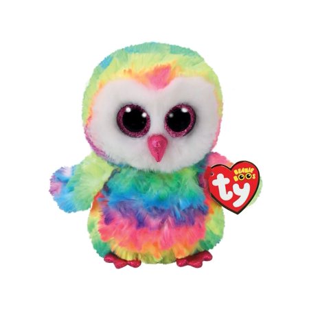 TY Owen Beanie Boo Owl Plush Easter