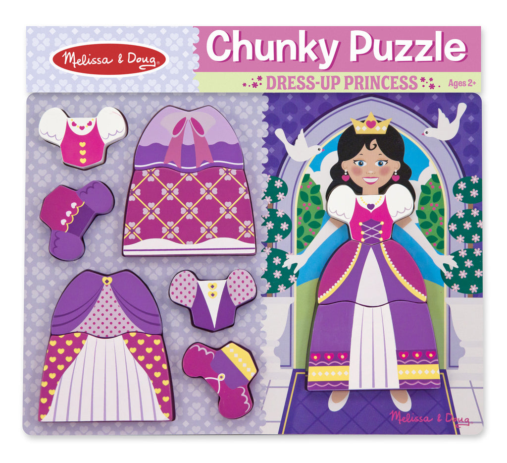 Melissa & Doug Princess Dress-Up Chunky Puzzle