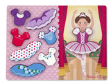 Melissa & Doug Ballerina Dress-Up Chunky Puzzle 9022