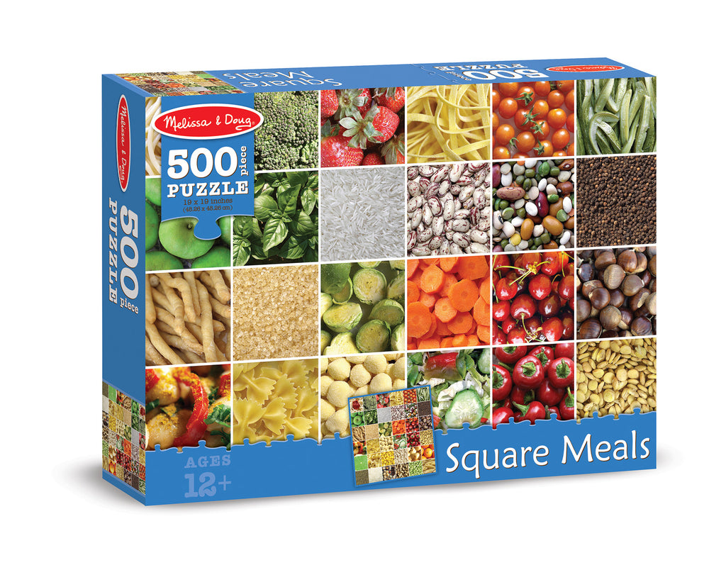 Melissa & Doug 0500 pc Square Meals Cardboard Jigsaw 9035
