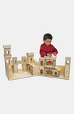 Melissa & Doug Deluxe Folding Medieval Wooden Castle - Hinged for Compact Storage