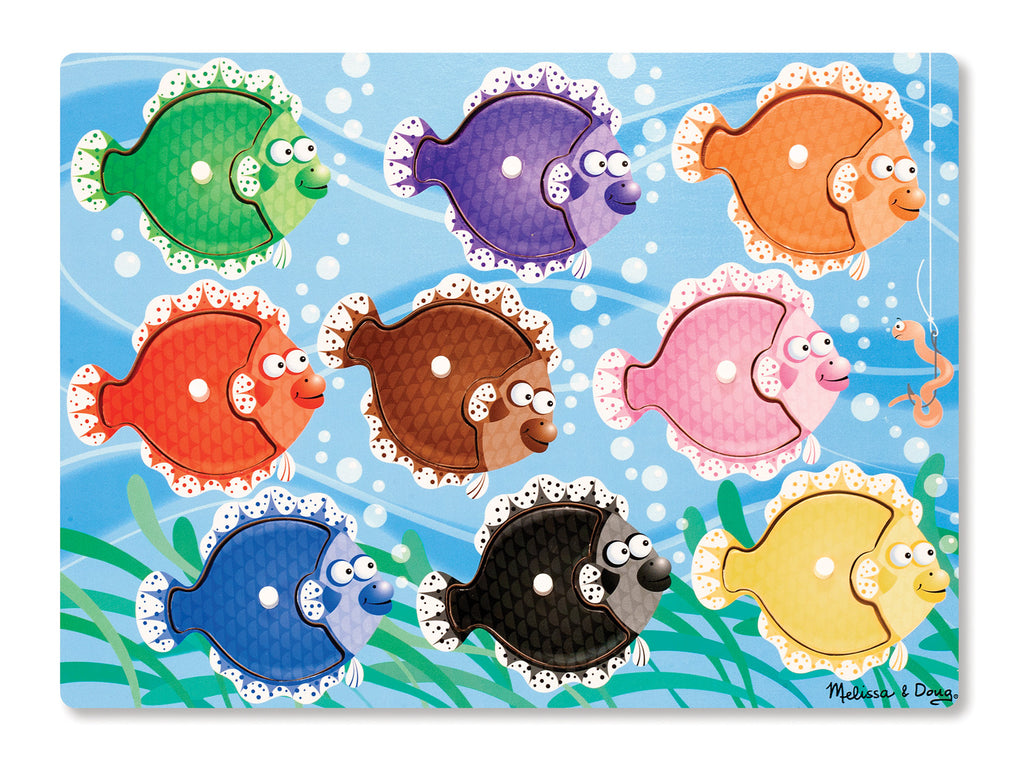 Melissa & Doug Colorful Fish Peg Puzzle