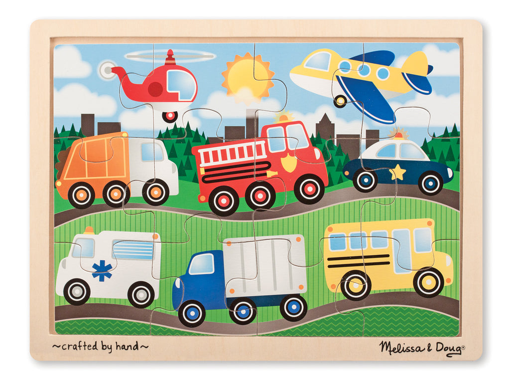 Melissa & Doug Vehicles Jigsaw (12pc) puzzle 9068