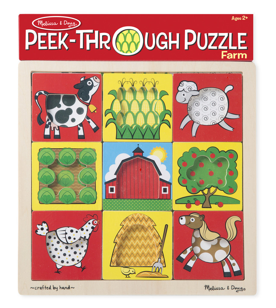 Melissa & Doug Peek-Through Puzzle - Farm