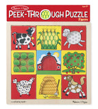 Melissa & Doug Peek-Through Puzzle - Farm