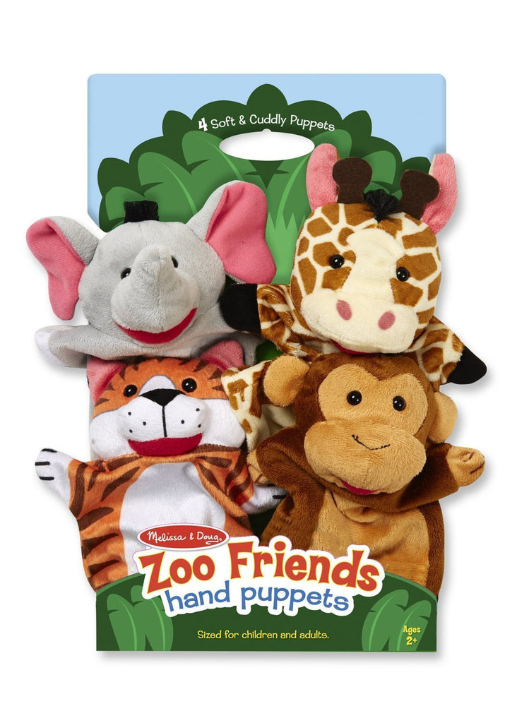 Melissa Doug Zoo Friends Hand Puppets 9081