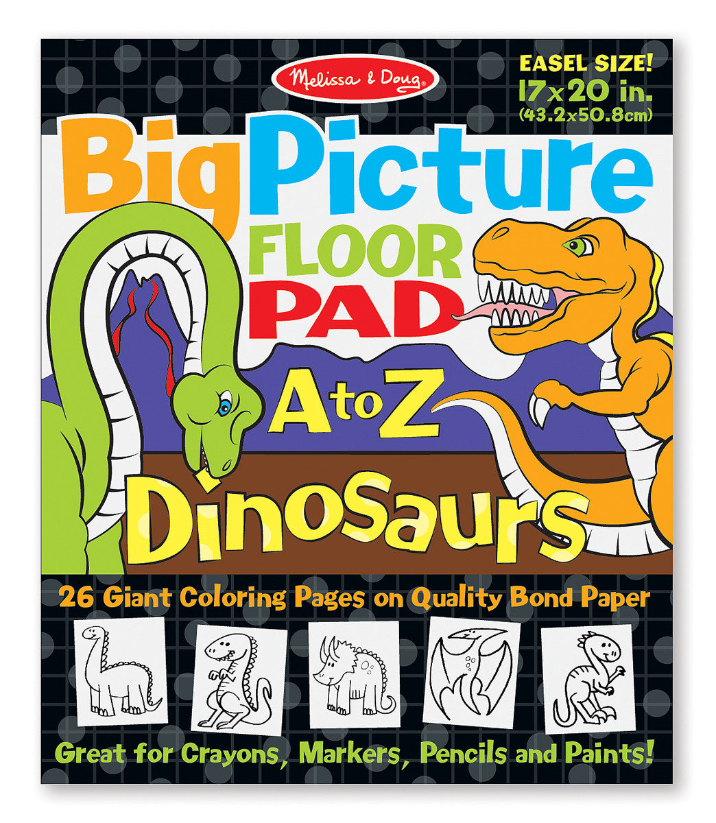 Melissa Doug Big Picture Floor Pad A to Z Dinosaurs 9111