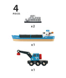 Brio Railway - Accessories - Freight Ship and Crane 33534
