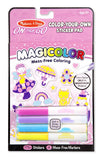 Melissa Doug Magicolor Color-Your-Own Sticker Book - Pink 9131