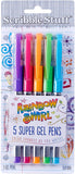Mattel Write Dudes Scribble Stuff Super Gel Pens, 5 Count or 5 Pack