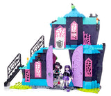 Mega Bloks Monster High School Fang Out School Play Set w/Draculaura and Elissabat Dolls DPK34