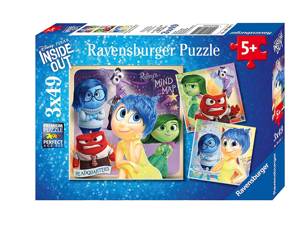 Ravensburger InsideOut™ Emotional Adventure (3 x 49 pc Puzzles) 09349