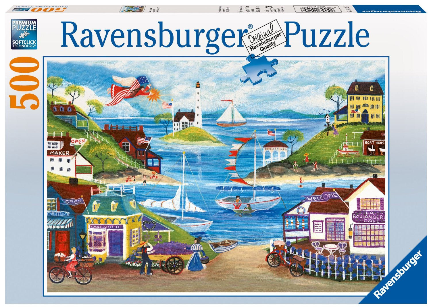 Ravensburger Adult Puzzles 500 pc Puzzles - Lovely Seaside 14125