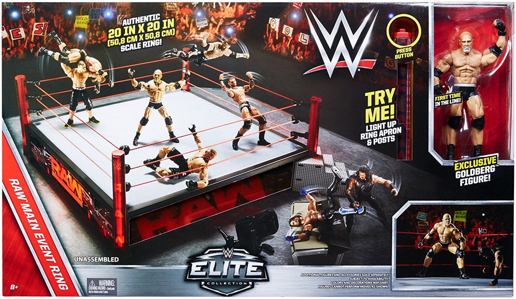 WWE Elite Collection Raw Main Event Ring Playset DXG60