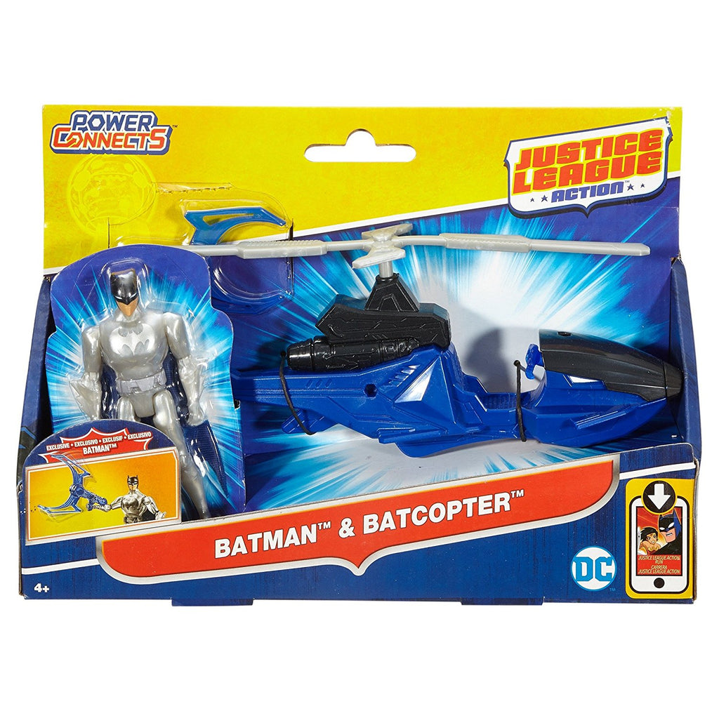 Mattel Justice League Action Batman™ And Batcopter™ Vehicle And Figure FGP34