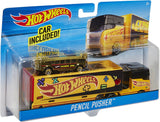 Mattel Hot Wheels Super Rig, Includes 1 Hauling Rig and 1 Vehicle - Styles May Vary BDW51