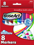Mattel RoseArt Bold Washable Broadline Markers 8-Count Packaging May Vary CYC13