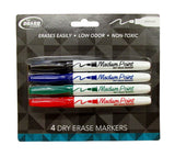 Mattel The Board Dudes Dry Erase Marker 4 Color Set Medium Point Non-Toxic CXY32