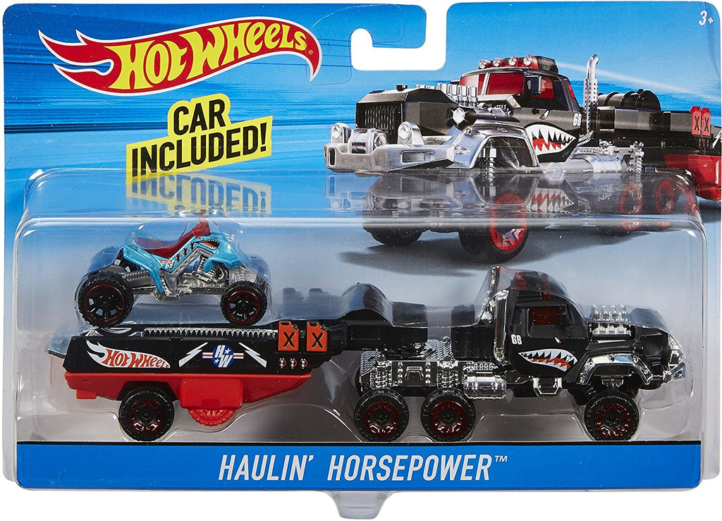 Mattel Hot Wheels Super Rig, Includes 1 Hauling Rig and 1 Vehicle - Styles May Vary BDW51