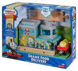 Fisher Price Wooden Railway Shark Food Delivery Train DFW93