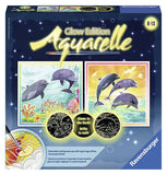 Ravensburger Arts & Crafts Aquarelle Glow Edition - Dolphins 29446