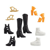 Barbie Shoes, 5 Pairs, fits original & Petite Barbie Dolls |Age 3+ |GXG01