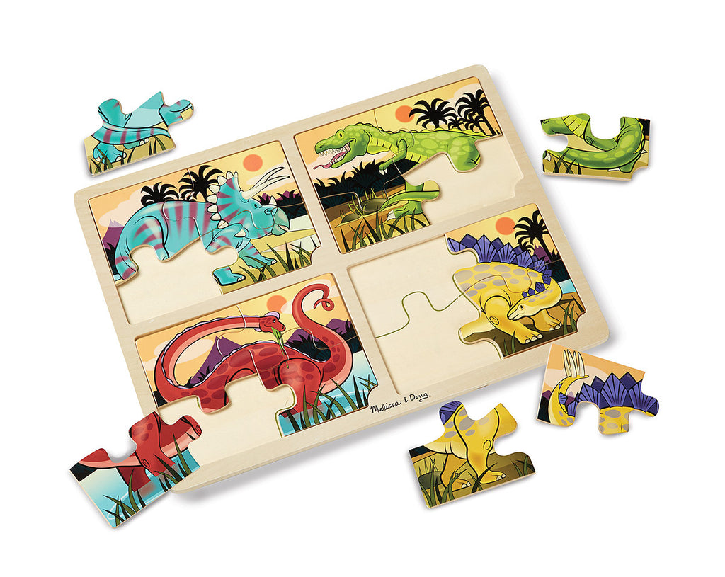 4-in-1 Jigsaw Puzzle - Dinosaur 9365