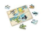 Melissa Doug 4-in-1 Sea Life Jigsaw Puzzle 9367