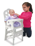 Melissa & Doug Wooden Doll High Chair 9382