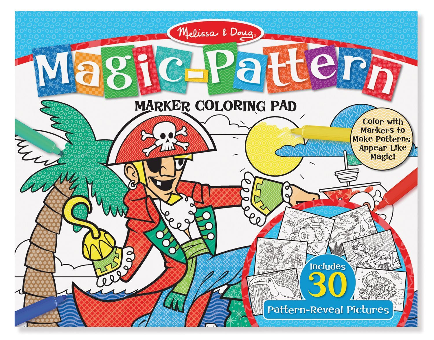 Melissa & Doug MagicPattern Marker Coloring Pad - Blue
